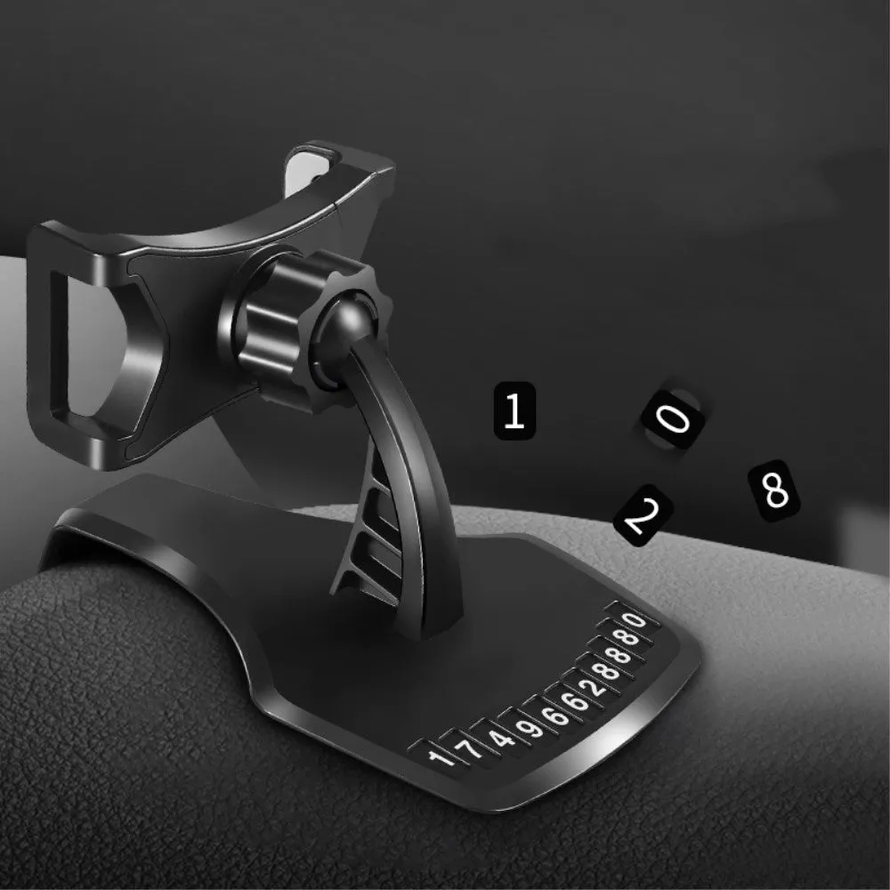 3 in 1 Car GPS Smartphone Holder: Dashboard / Visor Clamp   AC Grid Clip for Samsung Galaxy S8 Active - Black