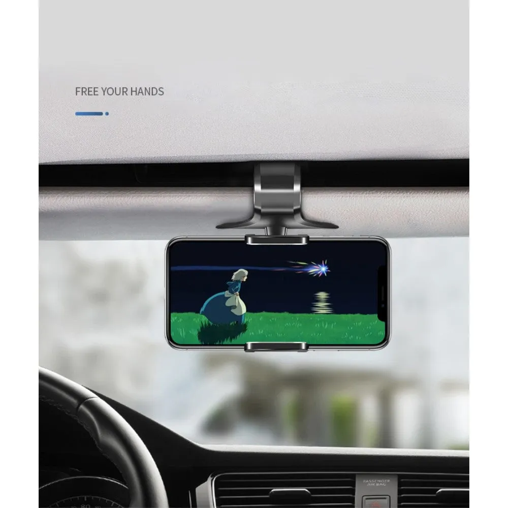 3 in 1 Car GPS Smartphone Holder: Dashboard / Visor Clamp   AC Grid Clip for Samsung Galaxy S8 Active - Black