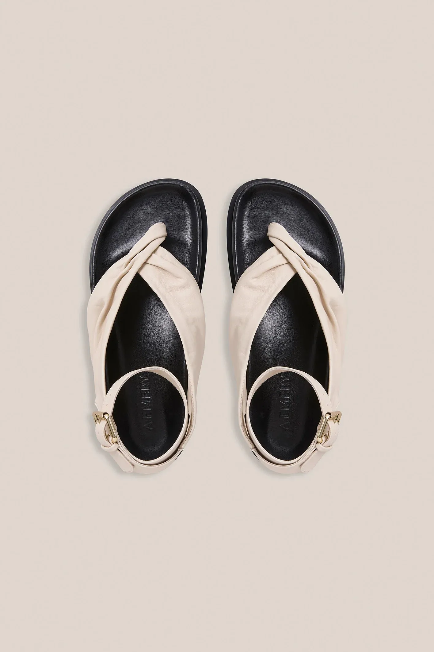 A Emery Mantei Sandal in Eggshell