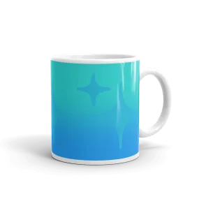 Blue Ghost Sparkle Mug