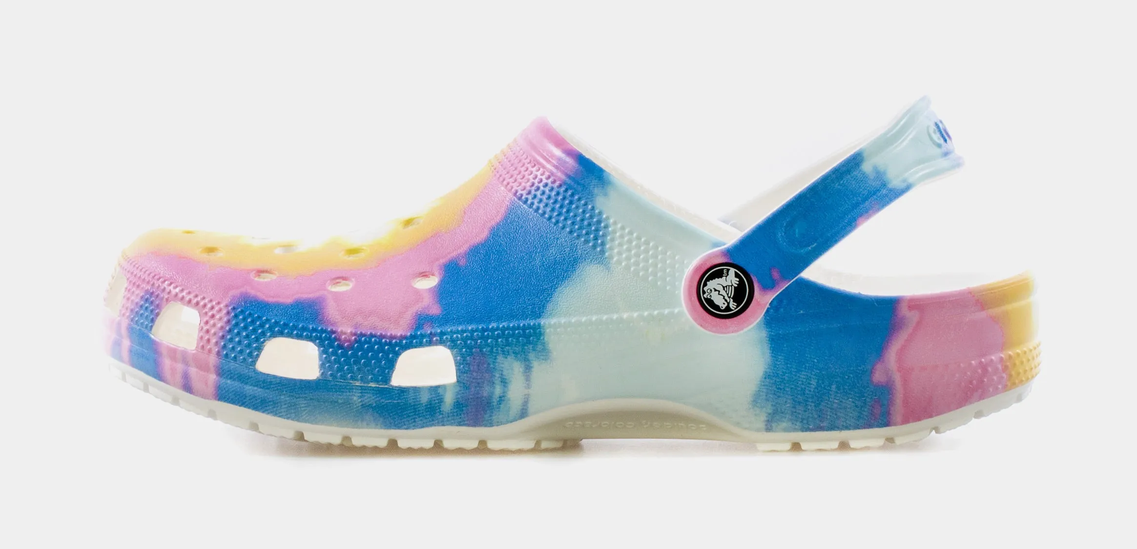 Classic Tie Dye Clog Mens Sandals (White/Multi)