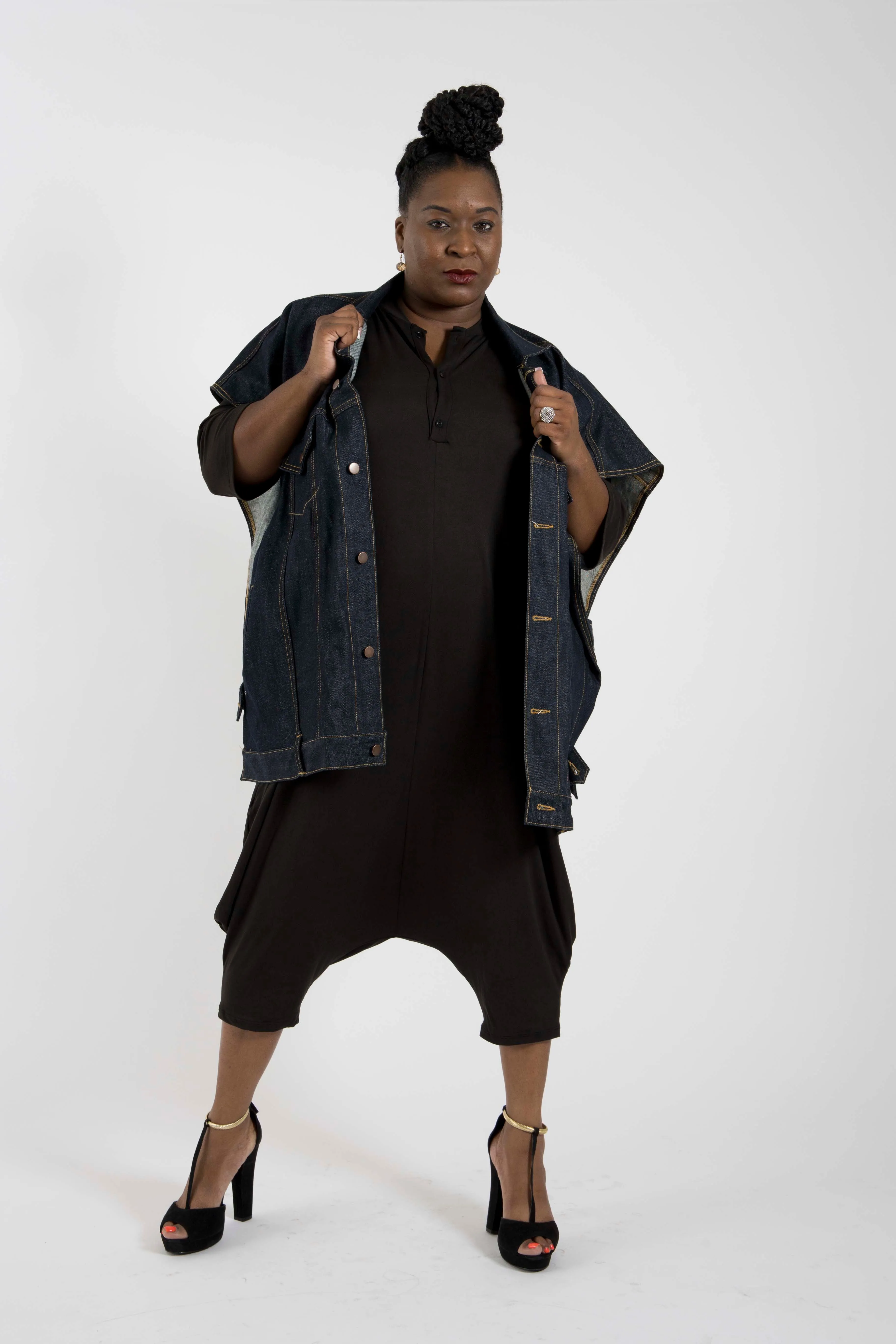 Fay Collection Plus Size Luxury Denim Jacket - small batch