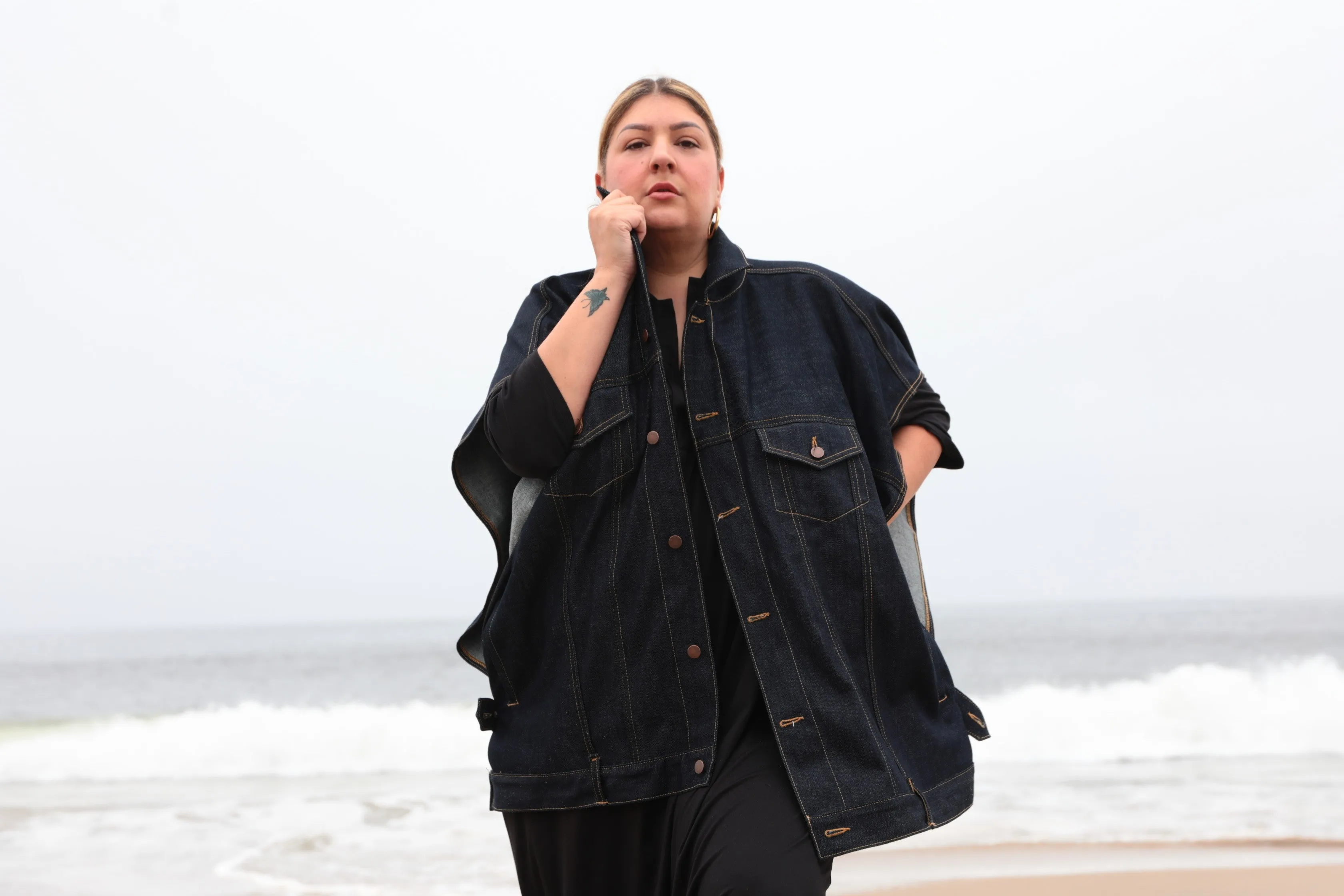Fay Collection Plus Size Luxury Denim Jacket - small batch