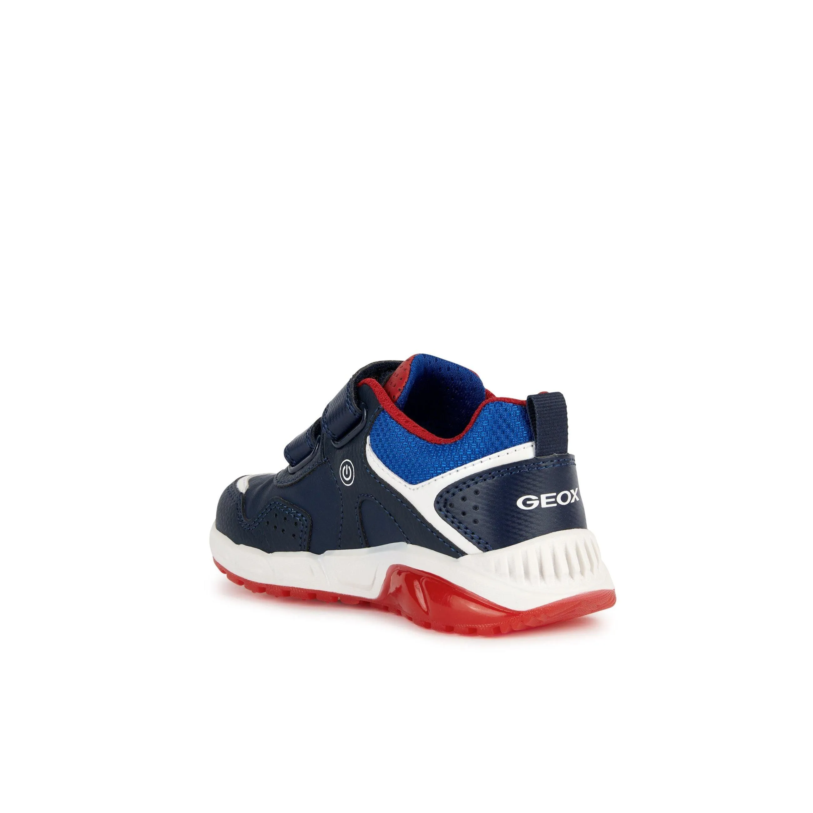 Geox Boys Trainer J Spaziale Light Up Navy/Red