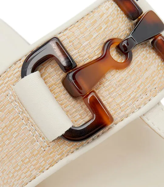 Horizon Flat Thong Sandal Natural/Bone