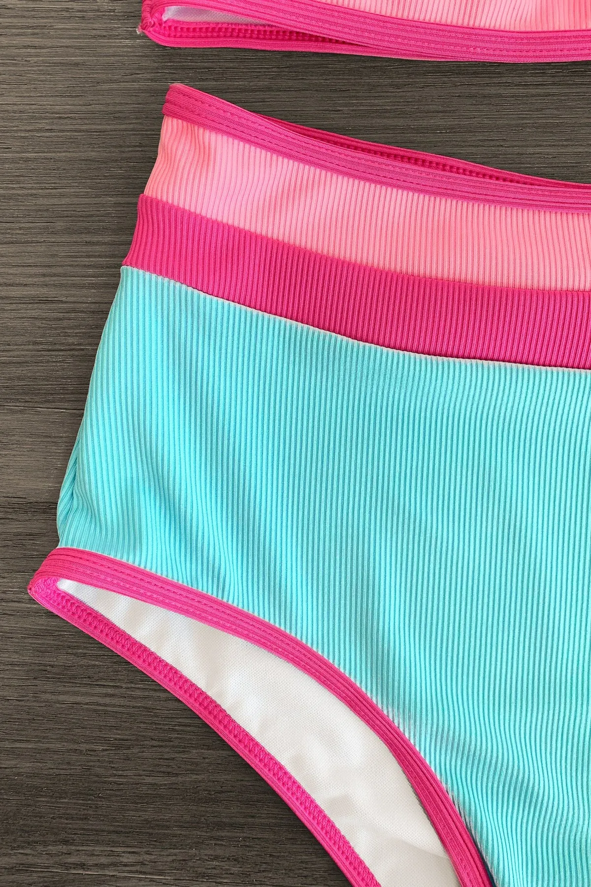 Mom & Me - Blue & Pink Stripe Bikini