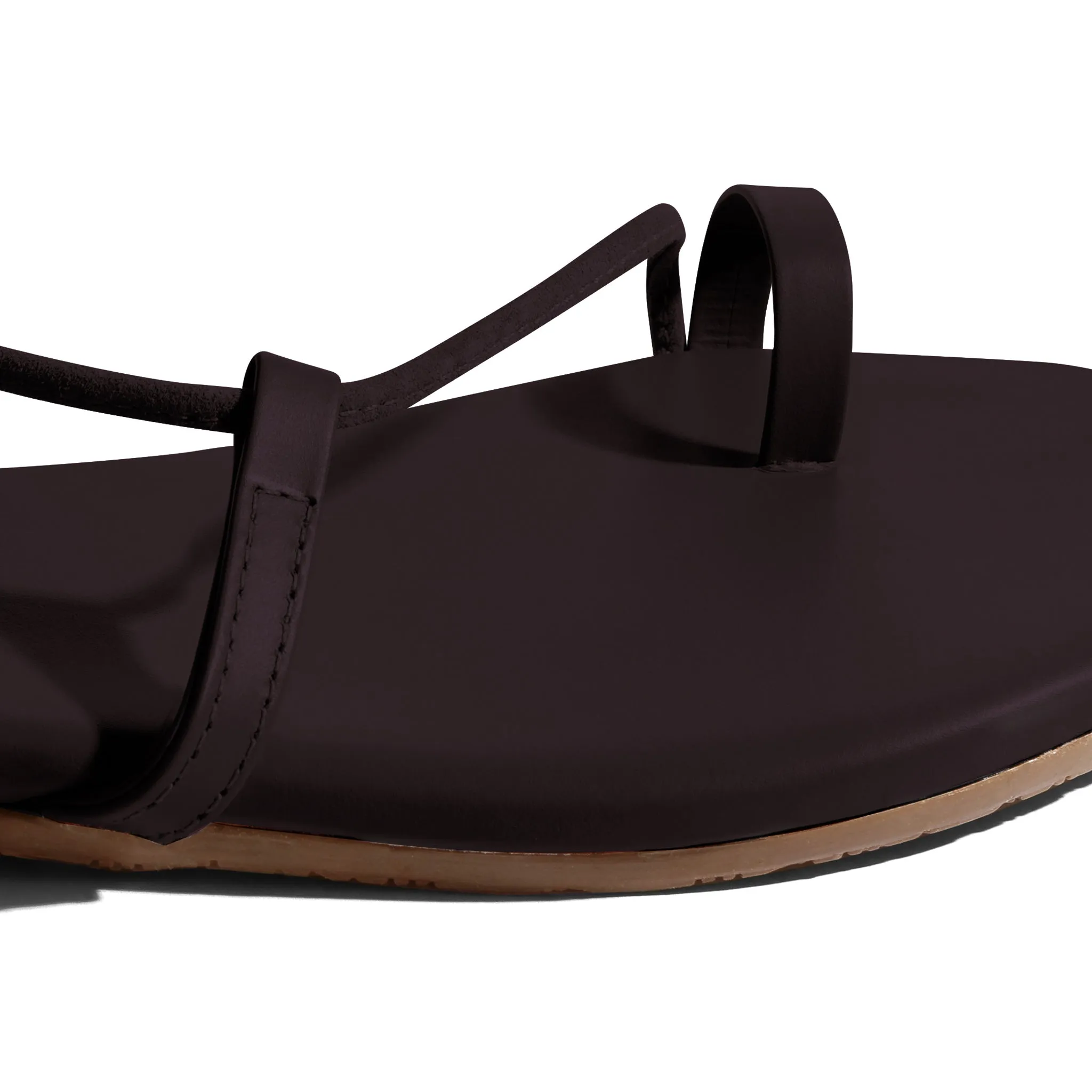 Tkees Jo flip-flops from brazilian leather in Black