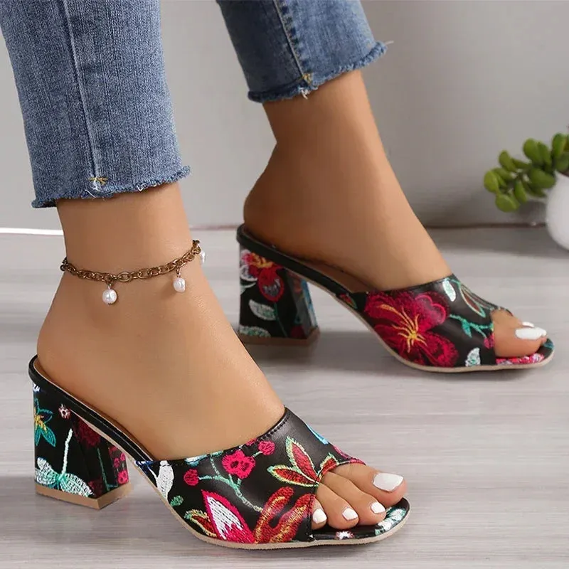Vera | High Heel Slide Sandals Slingback Pump