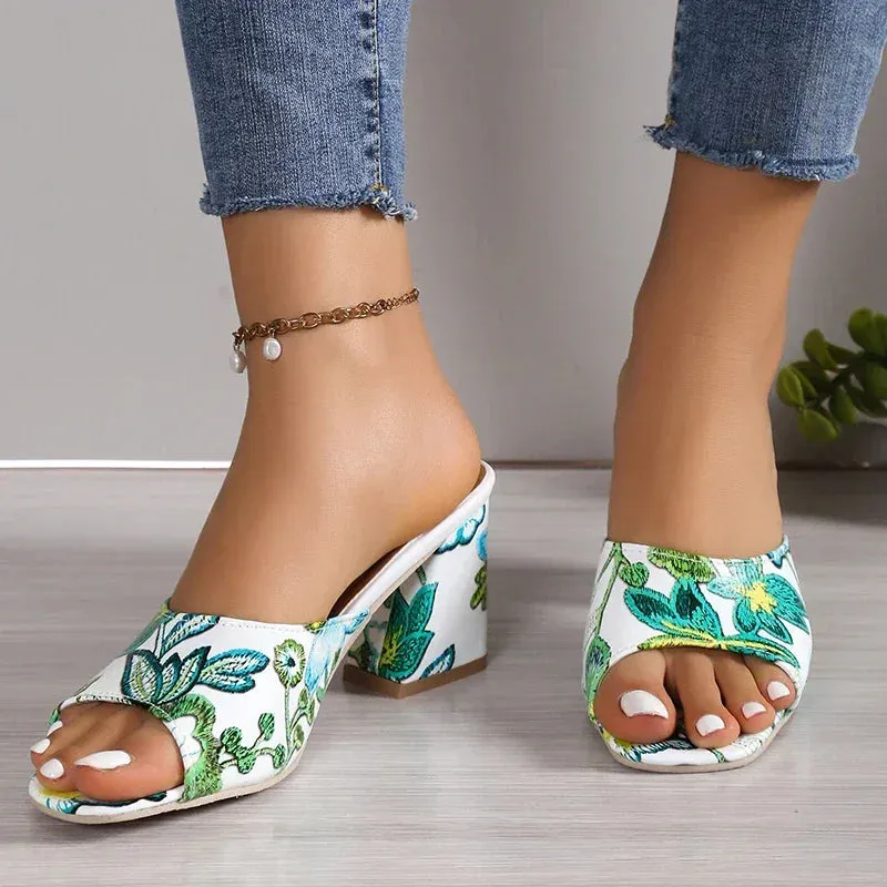 Vera | High Heel Slide Sandals Slingback Pump