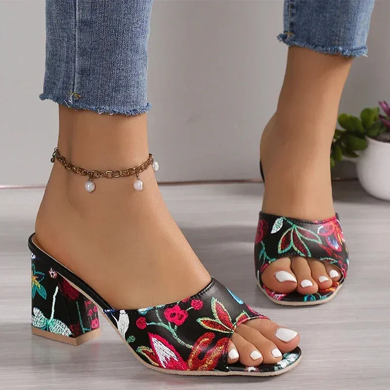 Vera | High Heel Slide Sandals Slingback Pump